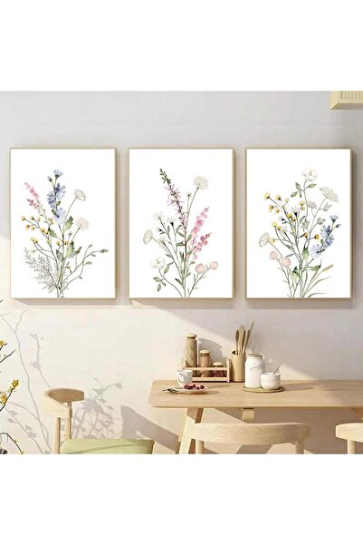 Today Idea مجموعة من مطبوعات الحائط الفنية النباتية البوهيمية للزهور البرية