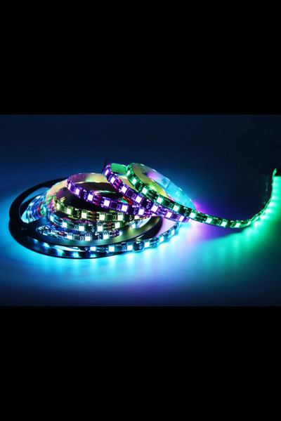DEMİRLED 12 Volt Adreslenebilir ARGB Pixel Şerit Led WS2811 Metrede 60 Led IP20 (1 M)