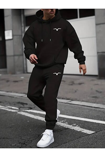 Deocept ΓΡΑΦΙΚΟ ΕΚΤΥΠΩΜΕΝΟ UNISEX ΓΥΝΑΙΚΕΙΟ/ΑΝΔΡΙΚΟ ΣΕΤ ΦΟΡΜΑΣ ΜΕ ΚΑΠΟΥΝΤΣΟ OVERSIZE ΚΑΤΩ/ΕΠΕΥΘΥΝΗ