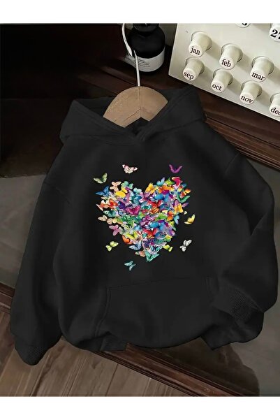 Deocept Hanorac cu glugă UNISEX OVERSIZE BUTĂ DE FLUTURI