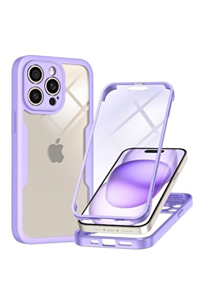Techsuit Carcasă de înaltă protecție pentru iPhone 14 Pro + Protector de ecran - Tuds Shield ColorVerse 360 ​​F87, Berry Pu
