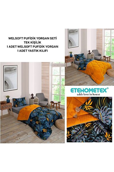 ETE HOMETEX TEK KİŞİLİK LÜX WELSOFT YORGAN SETİ