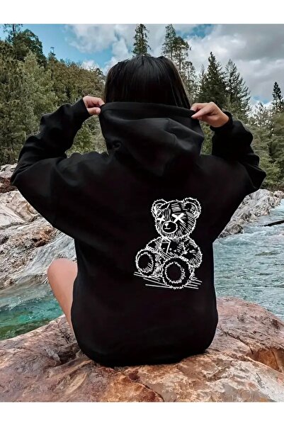 Deocept سويت شيرت بغطاء للرأس للجنسين مطبوع عليه ظهر AYICIK