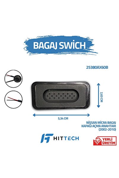 Nissan Micra uyumlu bagaj açma düğmesi switchi