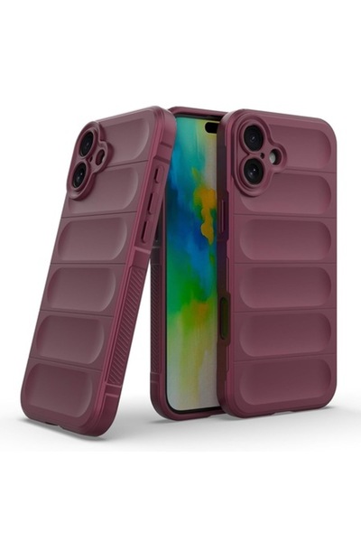 Techsuit Case for iPhone 16 Plus, M61, Polyurethane, Bordeaux