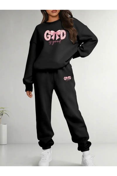 Deocept GOD IS GOOD PRINTED UNISEX OVERSIZE ΣΕΤ ΦΟΡΜΑΣ ΚΑΤΩ/ΕΠΕΥΘΕΙΑ