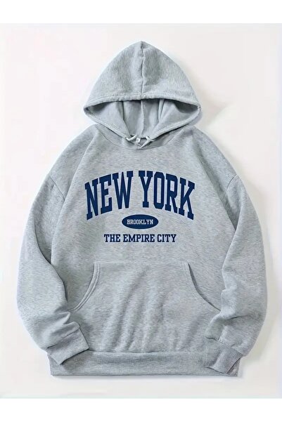 Deocept سترة كبيرة الحجم مطبوعة من نيويورك