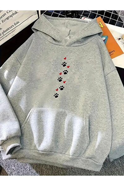 Deocept ΦΟΥΤΕΡΦΟΥΤΕΡ ΜΕ ΚΑΡΔΙΑ ΚΑΙ ΠΟΥΛΙΑ ΜΕ ΣΤΑΜΠΑ OVERSIZE UNISEX