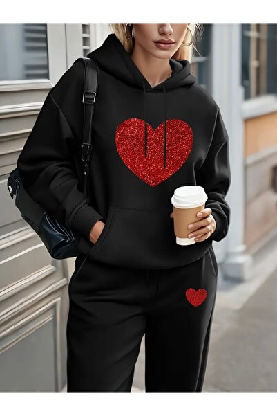 Deocept ΚΟΚΚΙΝΗ ΚΑΡΔΙΑ ΕΚΤΥΠΩΜΕΝΗ UNISEX ΓΥΝΑΙΚΕΙΑ/ΑΝΔΡΙΚΗ ΚΟΡΥΦΑΙΑ ΣΕΤ ΦΟΡΜΑ...