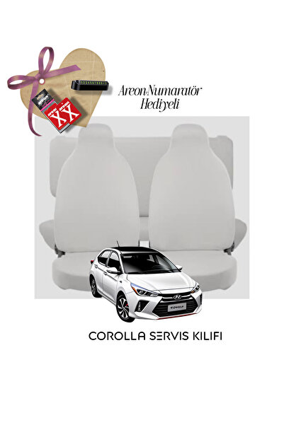 APEXİ Toyota Corolla Kenar Lastik Oto Koltuk Örtüsü Servis Kılıfı Yıkanabilir...