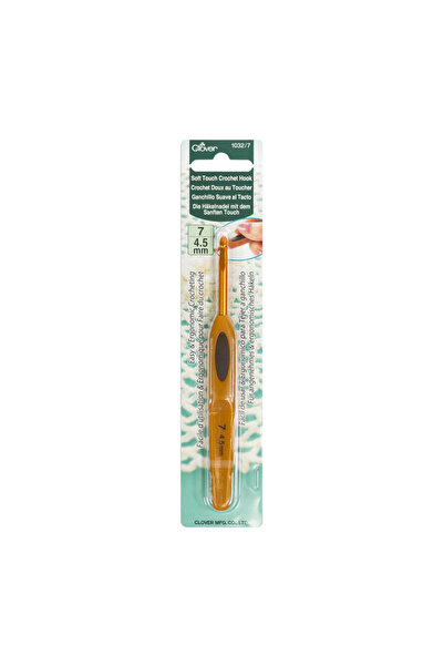 Clover Soft Touch Crochet Hook Yumuşak Saplı Yün Tığ 4.5 mm