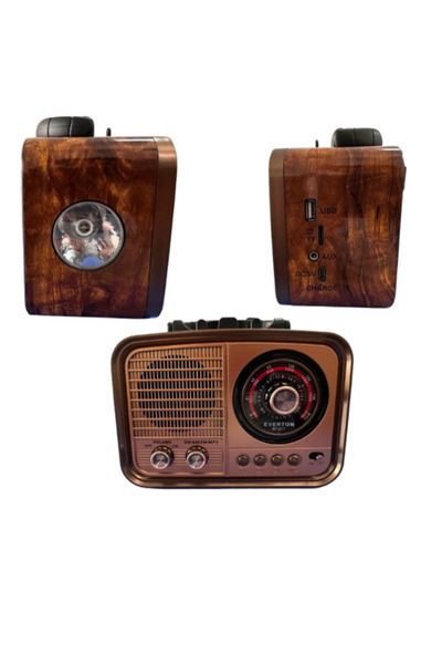 ataşbey RT-677 Retro Radyo Bluetooth Hoparlör – USB/SD , 3 Bant Radyo , Taşın...