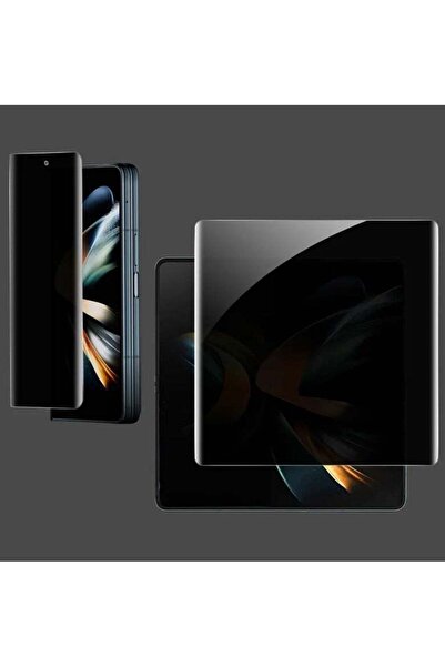 Generic مجموعة واقي شاشة الخصوصية مع غشاء داخلي وخارجي متوافق مع Galaxy Z Fold 7