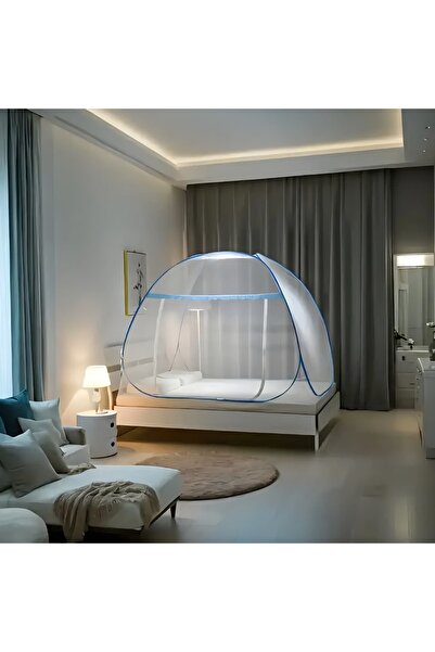 SUMAKA Easy to install single-person mosquito net - full edge coverage, for outdoor summer camping