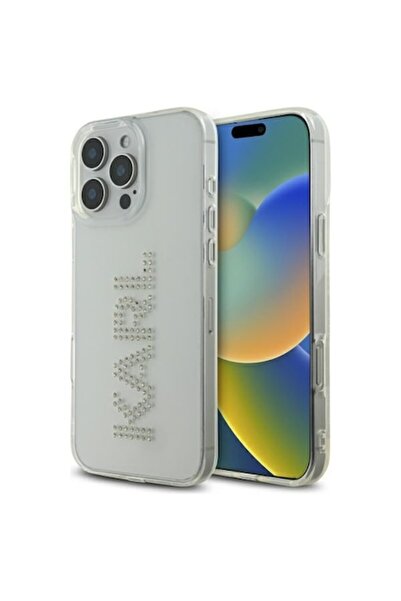 Karl Lagerfeld Protective Case for iPhone 16 Pro Max, Timacontech, W76, Hard Plastic, Clear Cut Logo
