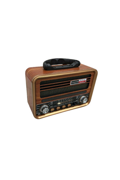 ataşbey RT-705 Retro Radyo Bluetooth Hoparlör – USB/SD Kart Girişli, Şarjlı T...