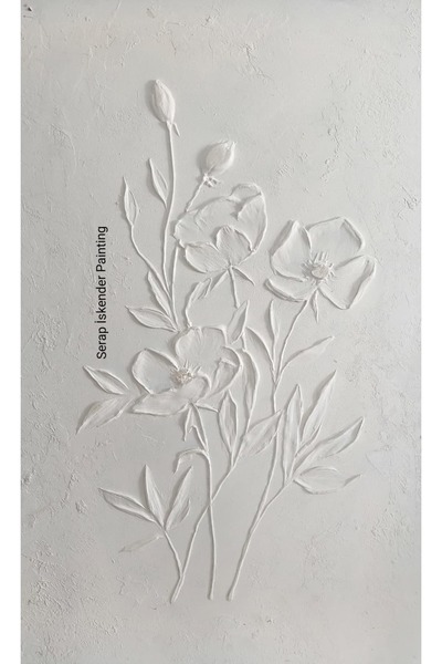 SERAP İSKENDER PAİNTİNG SESSİZ ZERAFET TABLO 60X40CM