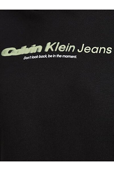 Calvin Klein Double Ck Hoodie Dress Elbise Kadın şardonlu