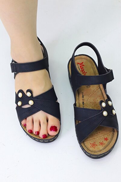 Rimex Şık rahat anne konforlu sandalet ortopedik