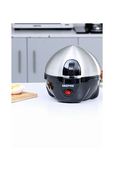 Geepas Egg Boiler, PP & SS Boiler, 7 Eggs at Once, GEB63032UK, Food Grade Stainless Steel Material,