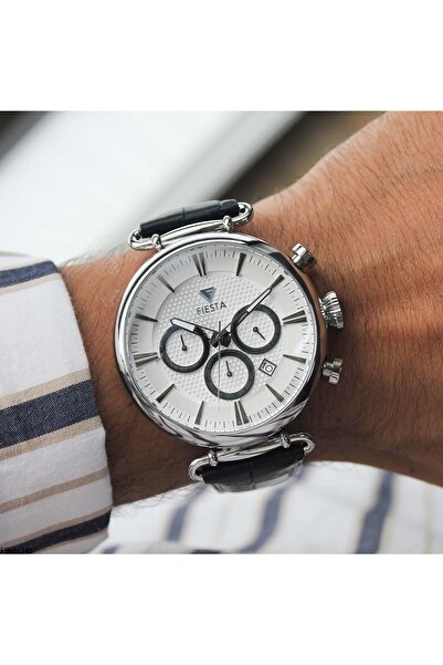 Fiesta Fs601145 Men's Wristwatch with Leather Cord