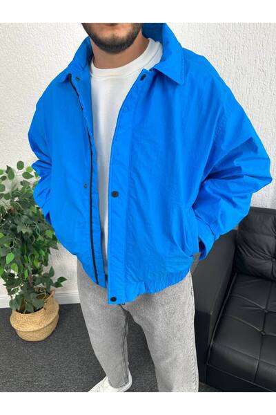 Baykombin Sokak Modası Jachetă bomber unisex supradimensionat Crinkle