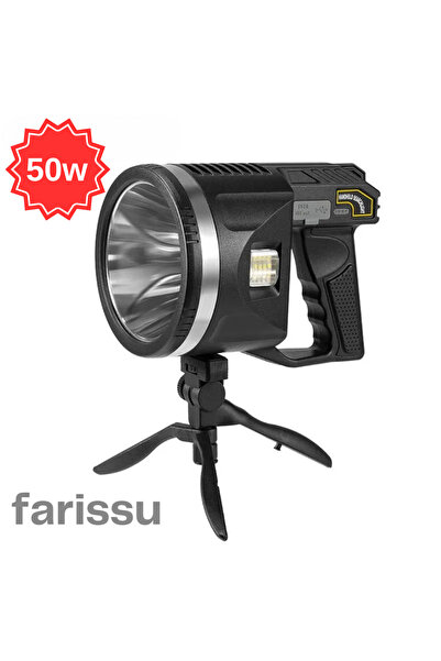 farissu RT-173 50 Watt Güçlü El Feneri Projektör - 2 KM Menzil