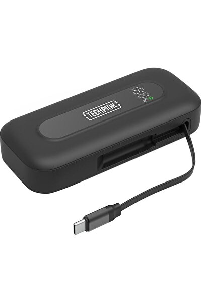 TECH PICK بنك طاقة تيك بيك 30 وات مع كابل USB-C قابل للسحب