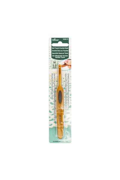Clover Soft Touch Crochet Hook Yumuşak Saplı Yün Tığ 5.0 mm