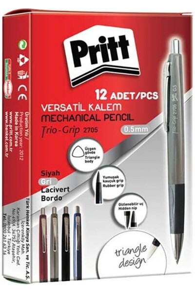 Pritt Trio 2705 Gri Renkli 0.5 mm Versatil Kalem