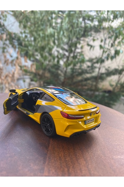 DYA TİCARET Bmw M8 Diecast Metal Toy Car Yellow