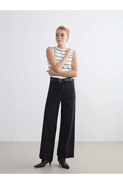 LC Waikiki بنطلون جينز نسائي واسع الساق من نيو سيزون