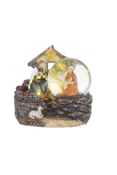 Strend Pro Decorațiune de Crăciun, Betleem, LED, 2xAAA, 11x9.5x10 cm