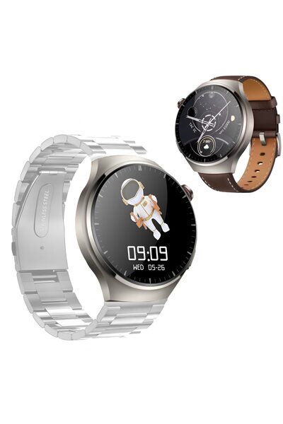 ONSG ONSG® WT 4 PRO Smartwatch, Health Monitoring, Voice Calls, Android iOS, Gray
