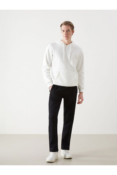 LC Waikiki Μαύρο ανδρικό αθλητικό παντελόνι Standard Fit