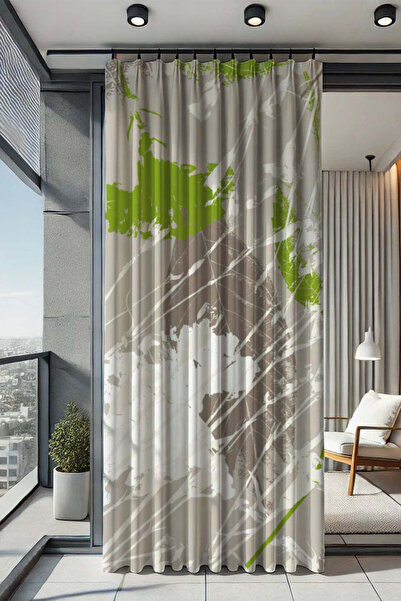 sizenelazım Waterproof Patterned Oxford Balcony Curtain Sunshade and Rain Cov...