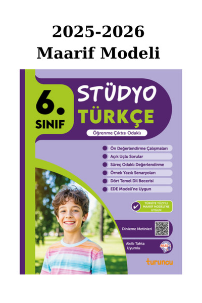 Tudem Yayınları Tudem 6. Sınıf Türkçe Stüdyo Öğrenme Çıktısı Odaklı 2025/26 M...