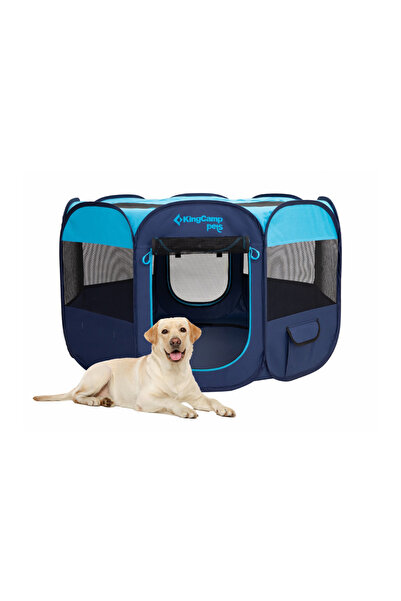 KINGCAMP PETS Ancona M Portatif Köpek Çadırı Blue