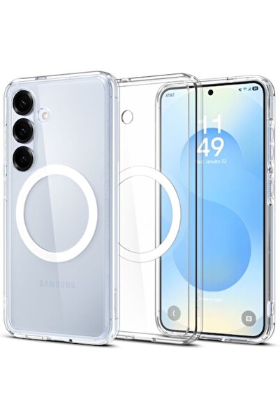 Danex Husă de protecție pentru Samsung Galaxy S25 Plus, M32 - Silicon Flex (Transparentă/Albă)