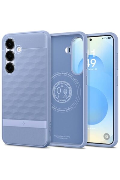 Bibilel Θήκη Spigen Caseology Parallax MagSafe για Samsung Galaxy S25 - Μωβ-σαν