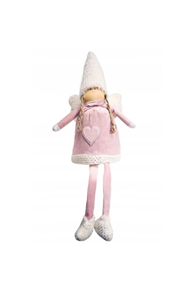 jumi Χριστουγεννιάτικη διακόσμηση, πρόσωπο αγγέλου, ροζ και λευκό, 45 εκ.