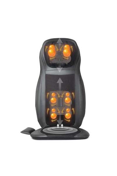 Relax Smart مدلك الظهر شياتسو من ريلاكس سمارت، وسادة تدليك بالحرارة، كرسي مسا...