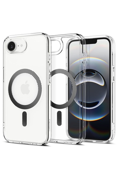 Tim High Protection Case for iPhone 16e, U41, Silicon, Carbon Fiber