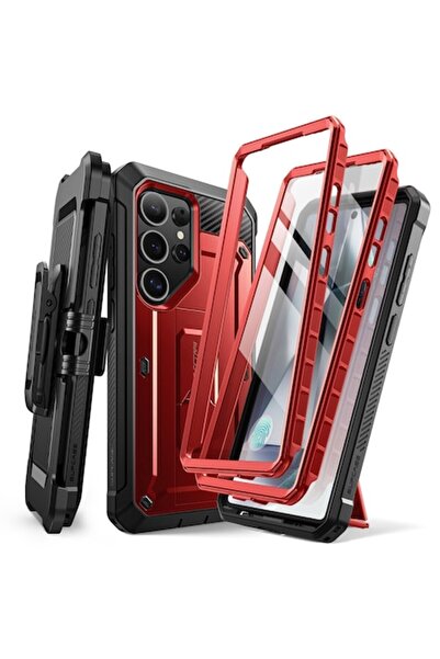 OEM Калъф за Samsung Galaxy S25 Ultra, J91, Поликарбонат, Червен