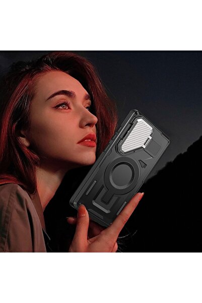 OEM Techsuit CamVault MagSafe Case for Samsung Galaxy S25 Ultra (Polycarbonate, Black)