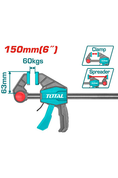 TOTAL Quick bar clamp THT1340601