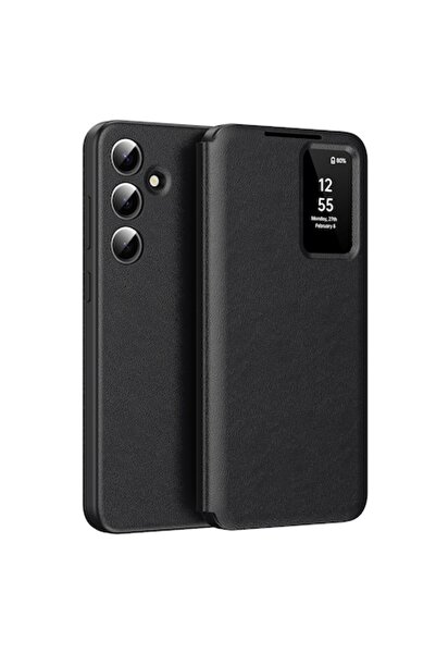 Danex Husă de protecție pentru Samsung Galaxy S24 FE (U77), piele ecologică, ...