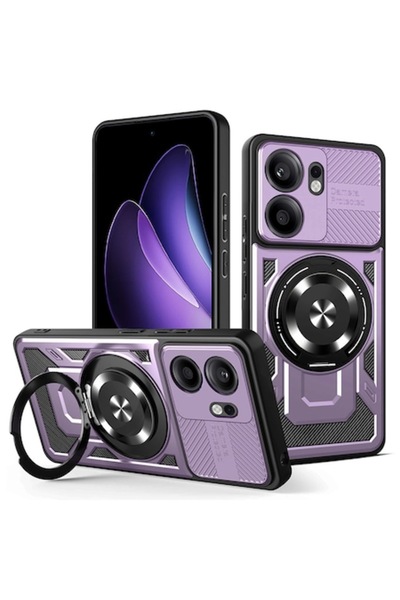 Danex Защитен калъф за Oppo Reno13 F 4G/5G и Reno13 FS 5G, E86, Lexgard, Слив...