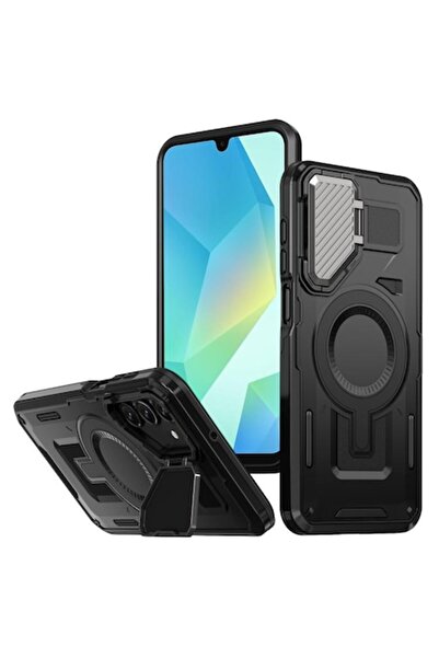 OEM Carcasă pentru Samsung Galaxy A16 4G/A16 5G, I36, Policarbonat, Negru