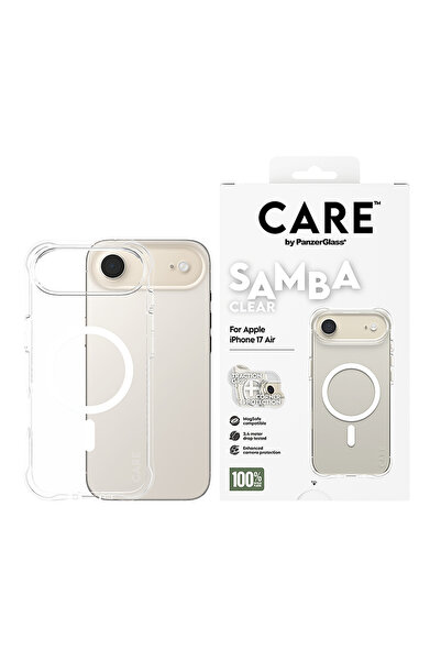 Panzer Glass CARE Fashionable Case Samba with White Magsafe iPhone 17 Air - C...